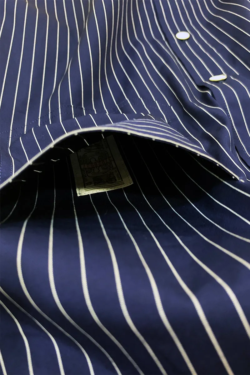 Navy Stripe Work Shirt