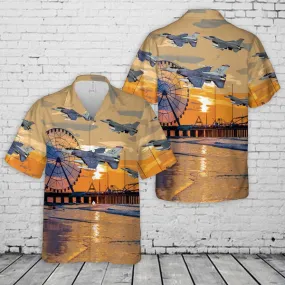 New Jersey Air National Guard 177th Fighter Wing F-16 Fighting Falcons Hawaiian shirt