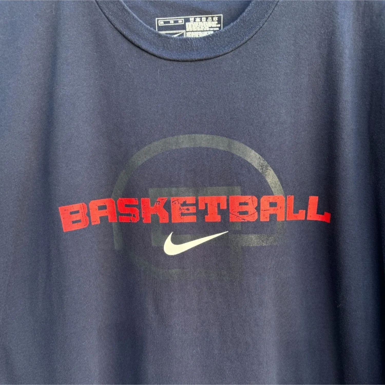 Nike Vintage Performance Basketball Men's Blue Short Sleeve Tee Shirt - XXL