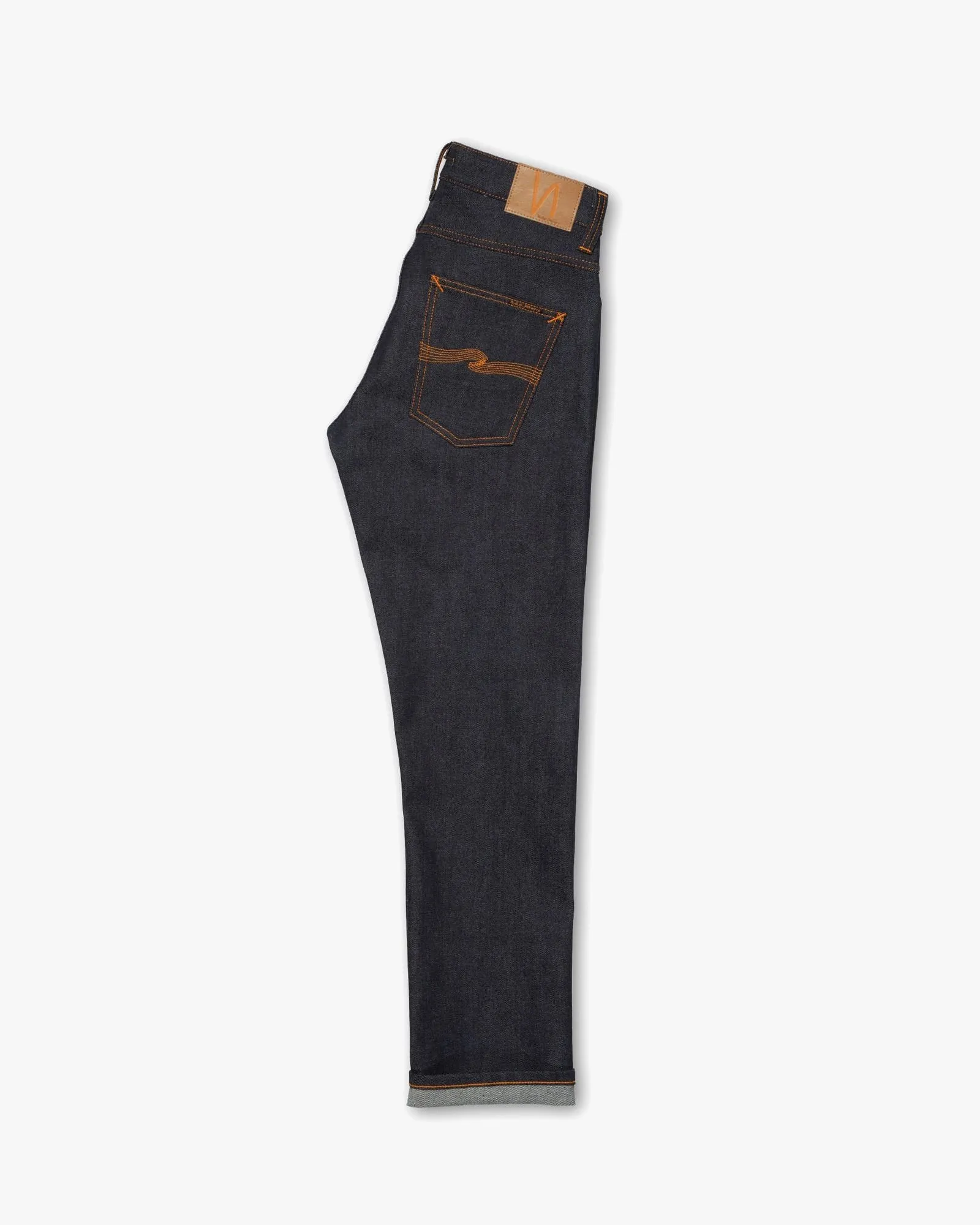 Nudie Grim Tim Slim Straight Mens Jeans - Dry Japan Selvage