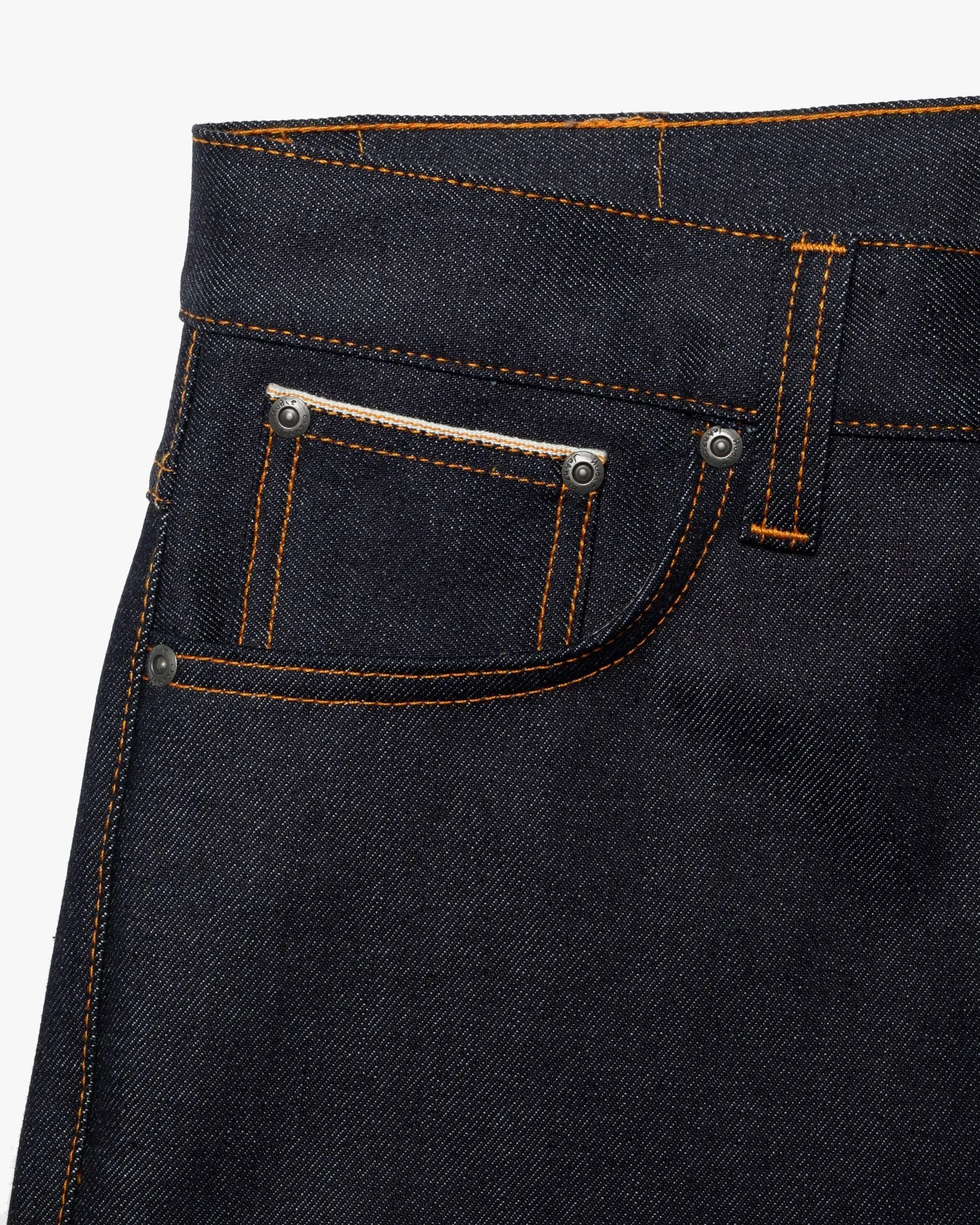 Nudie Grim Tim Slim Straight Mens Jeans - Dry Japan Selvage