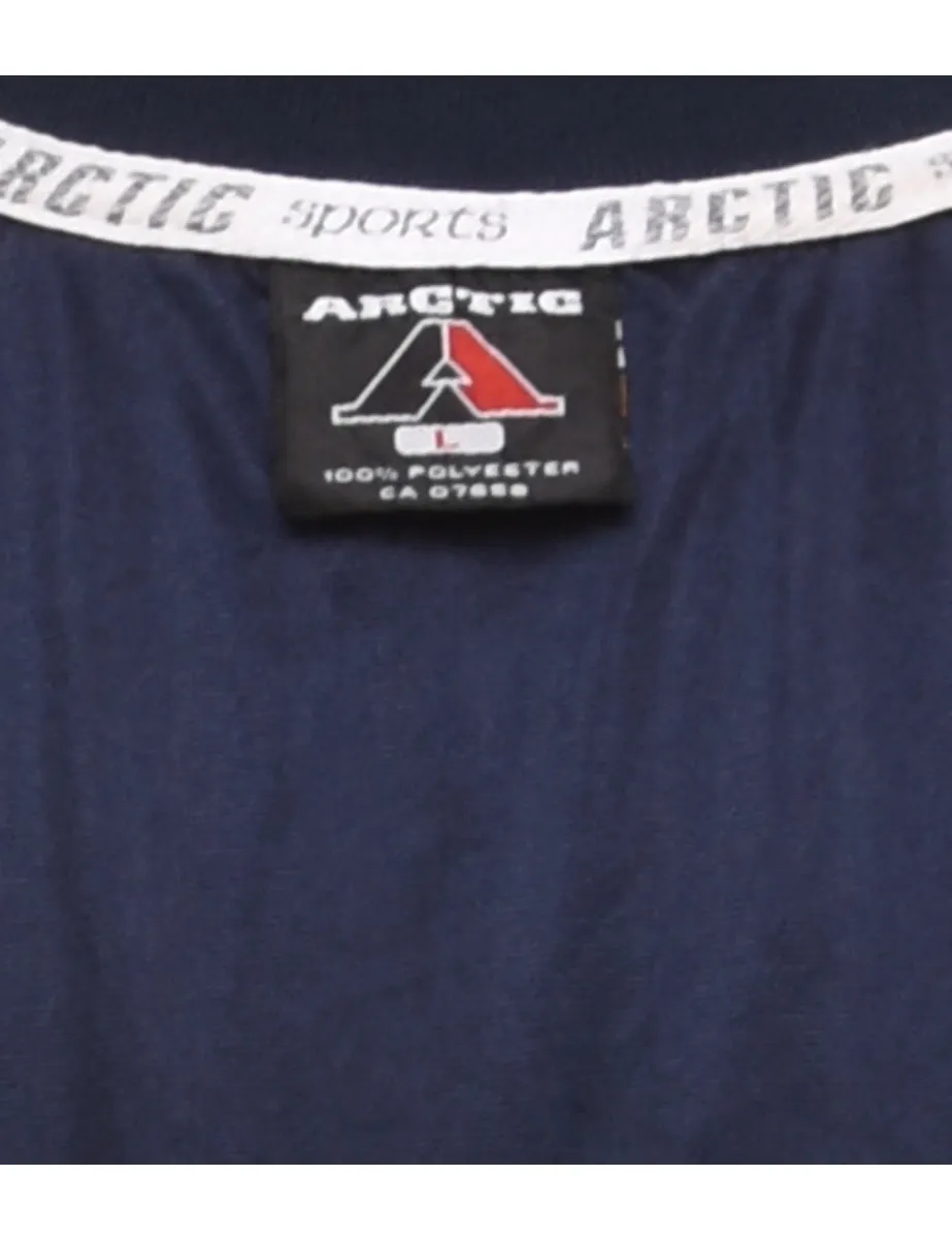 NYC Off-White & Navy Contrast Jersey  - L