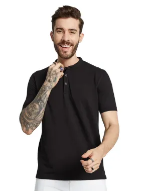 Octave Men Henley Neck Pockets T-Shirt