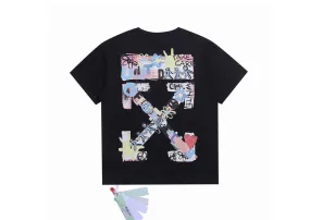 Off-White - Printed 'United' Black T-Shirt