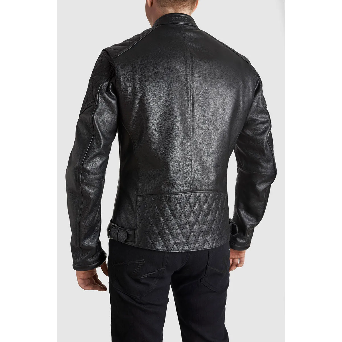 PANDO MOTO TWIN LEATHER JACKET BLACK