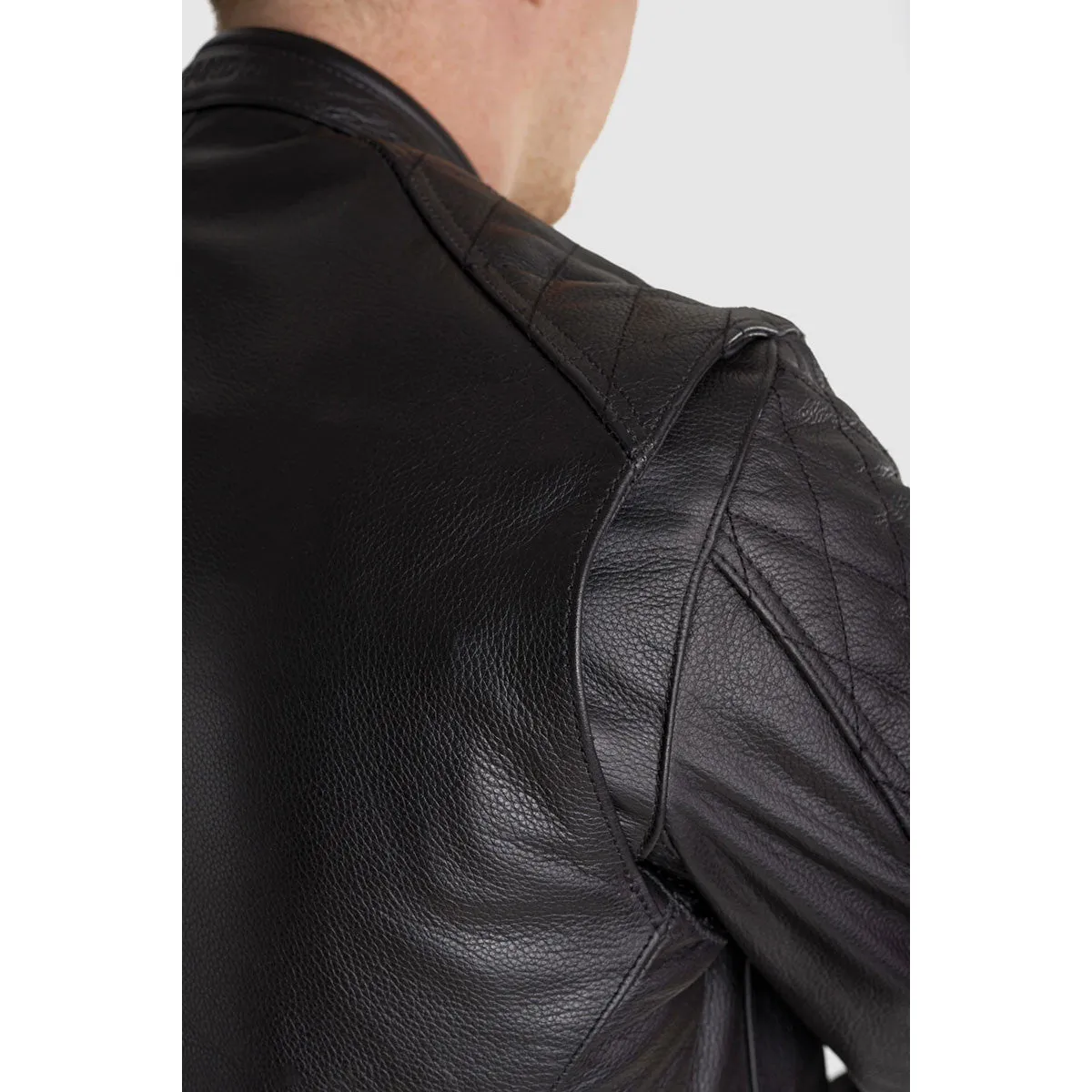 PANDO MOTO TWIN LEATHER JACKET BLACK