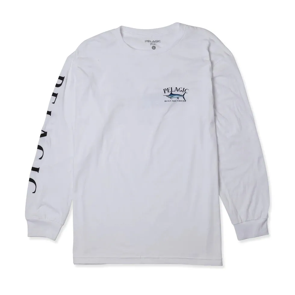 PELAGIC Blue Marlin Long Sleeve Fishing T-Shirt