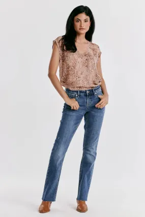 PLAYBACK Mid Rise Slim Straight Jean