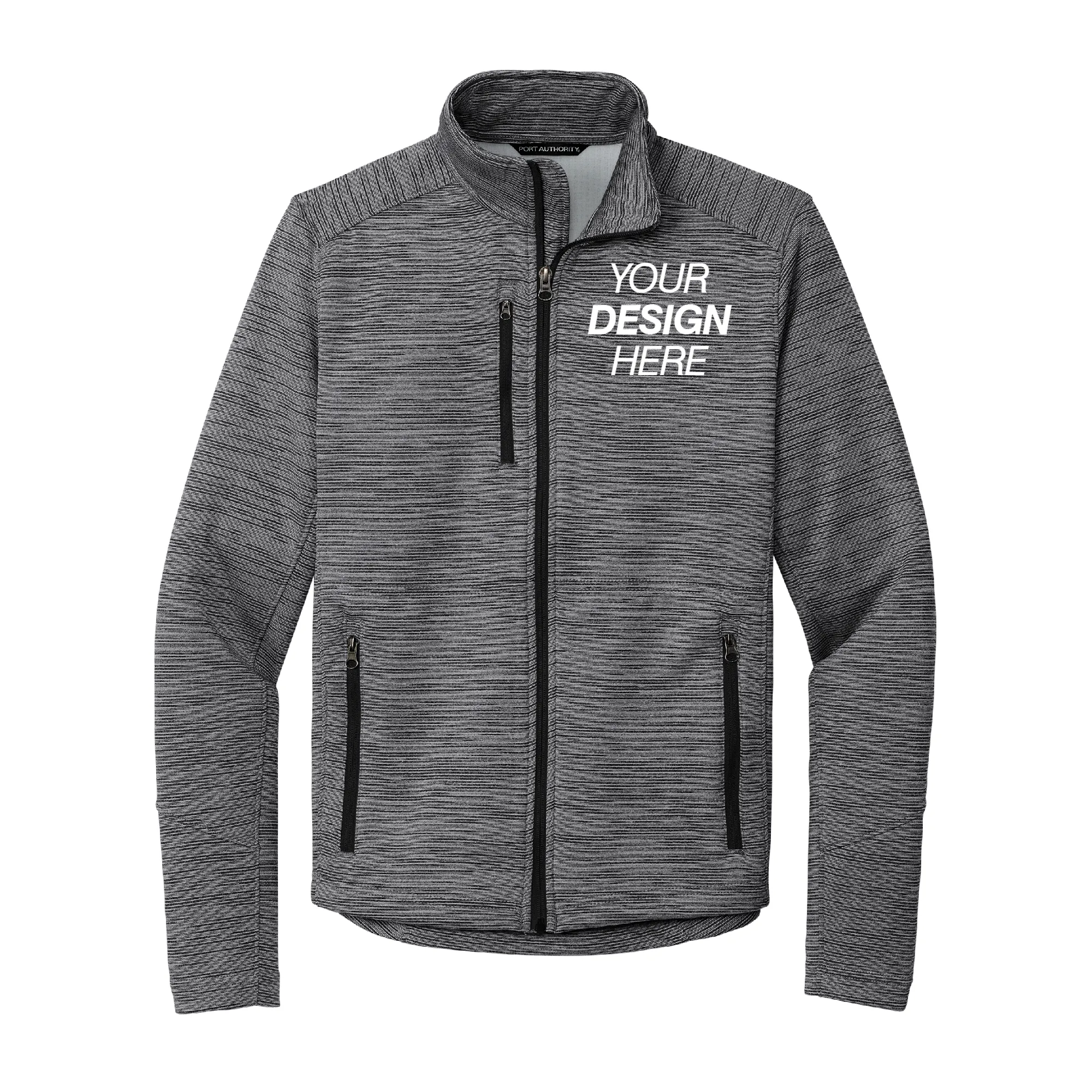 Port Authority® Digi Stripe Fleece Jacket