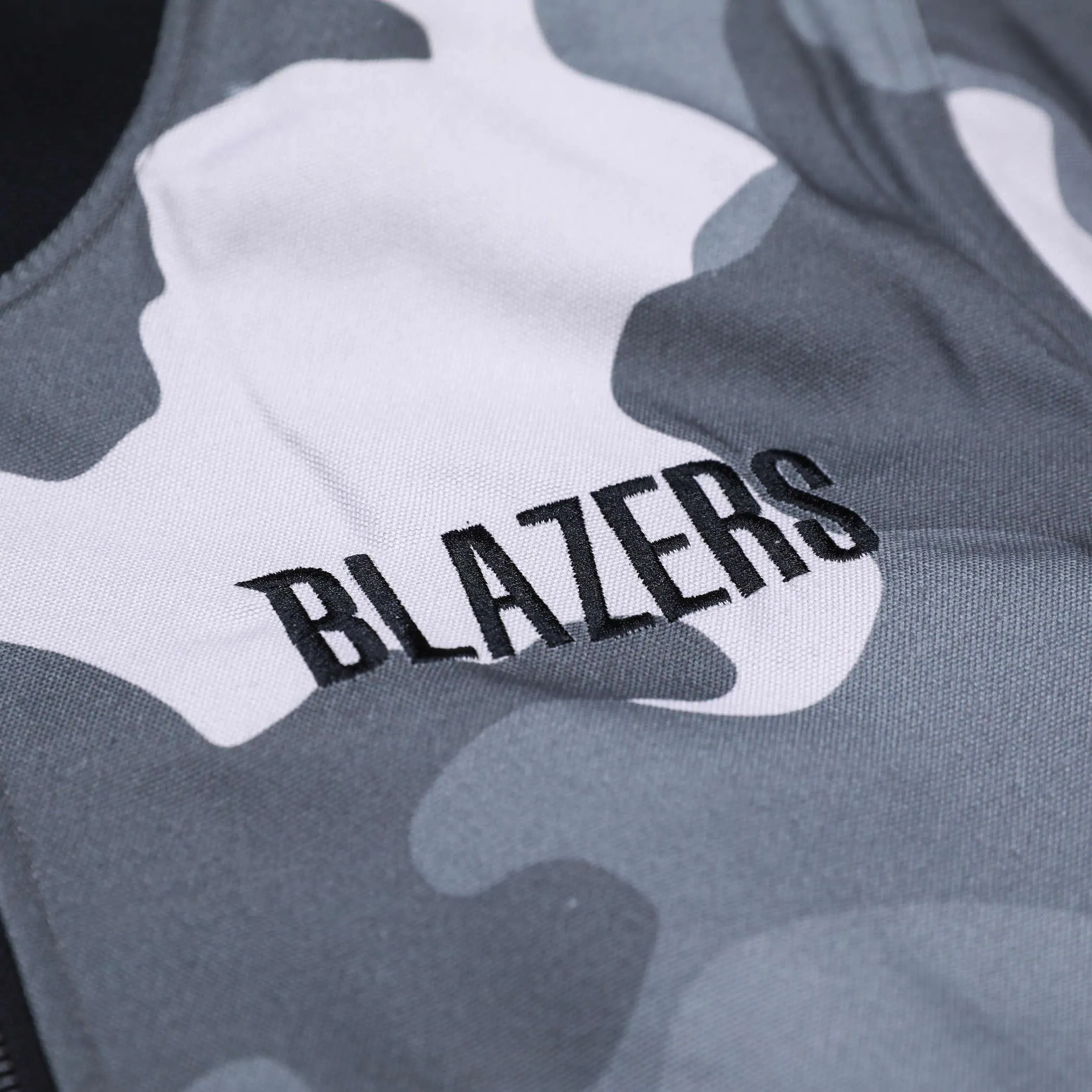 Portland Trail Blazers Wild Collective Camo Bomber