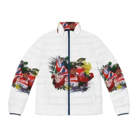 "Taro Kitano World Race Outfit Puffer Jacket for Hot Wheels Fans"