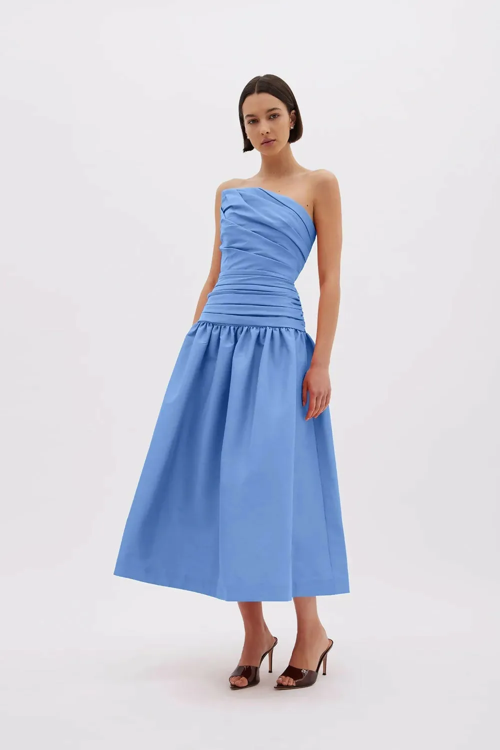 Rachel Gilbert Banks Dress in Cornflower Blue Size AU 10