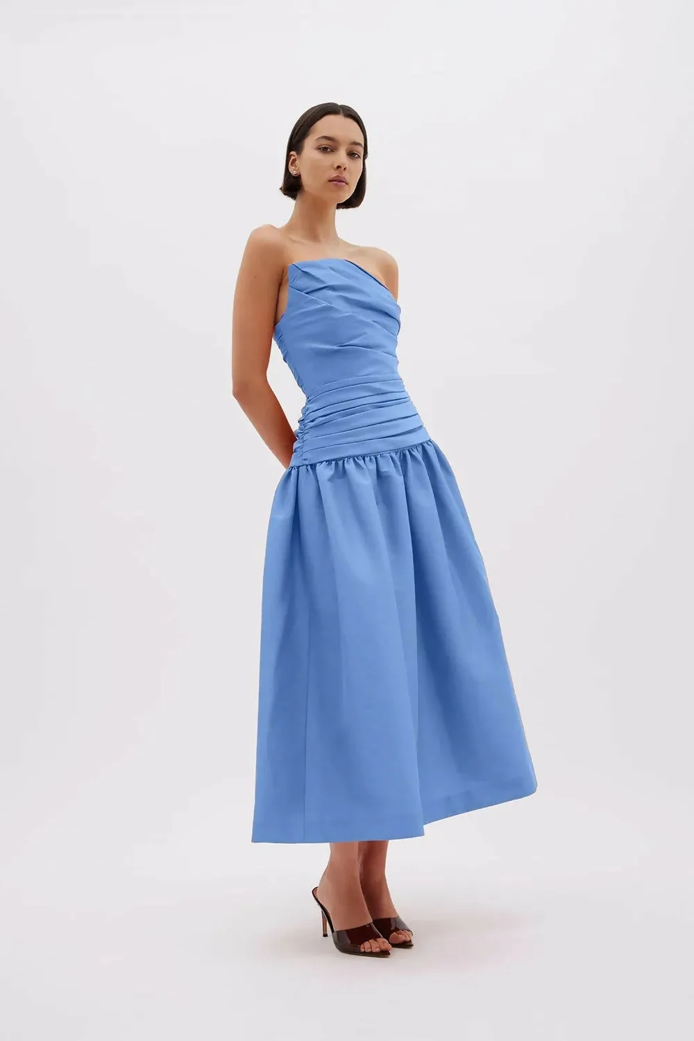 Rachel Gilbert Banks Dress in Cornflower Blue Size AU 10