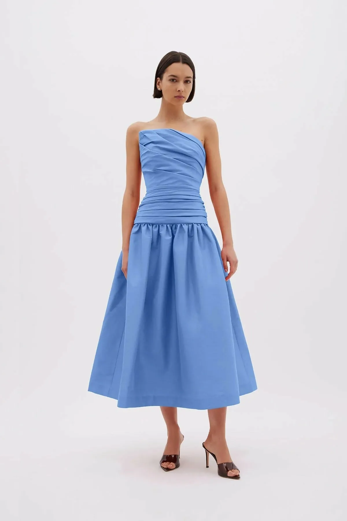 Rachel Gilbert Banks Dress in Cornflower Blue Size AU 10