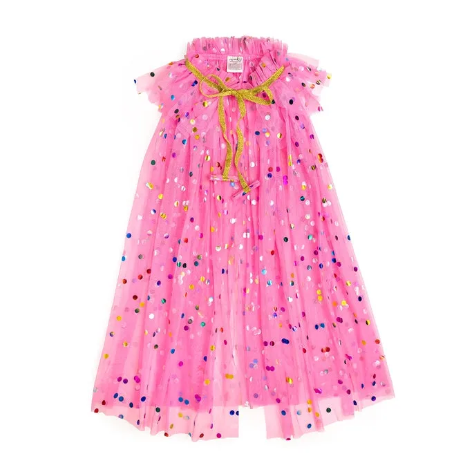 Raspberry Confetti Cape