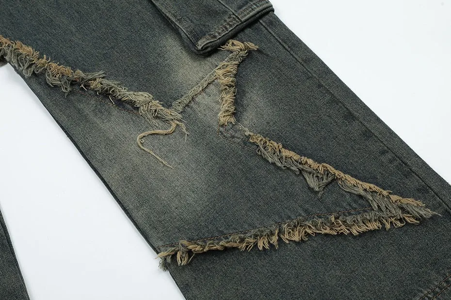 Raw Hem Star Jeans