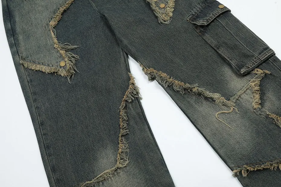 Raw Hem Star Jeans