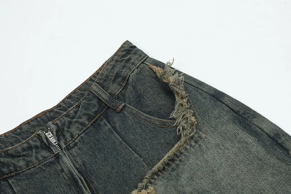 Raw Hem Star Jeans