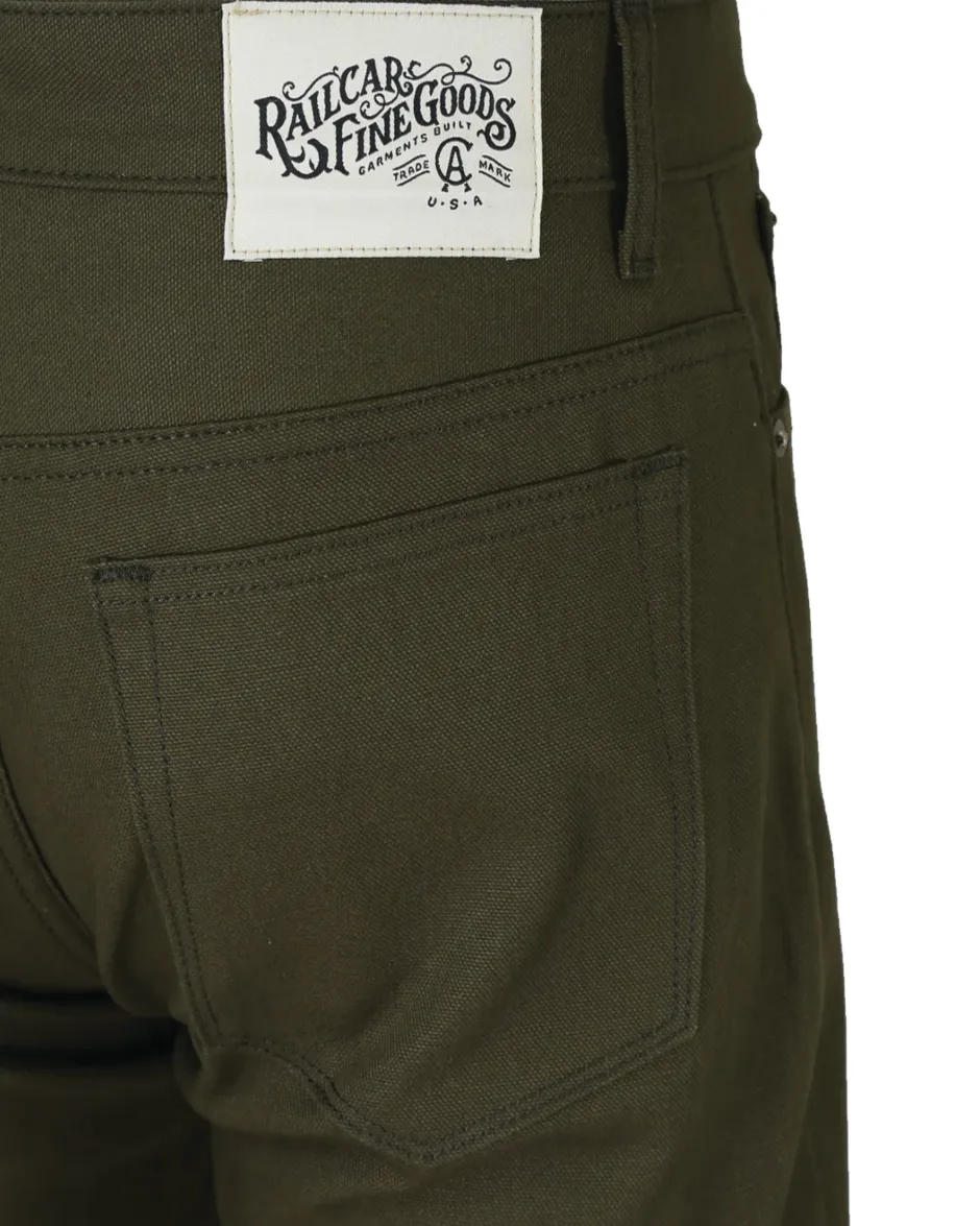 Rebels Duck Canvas Pants - Seaweed Green