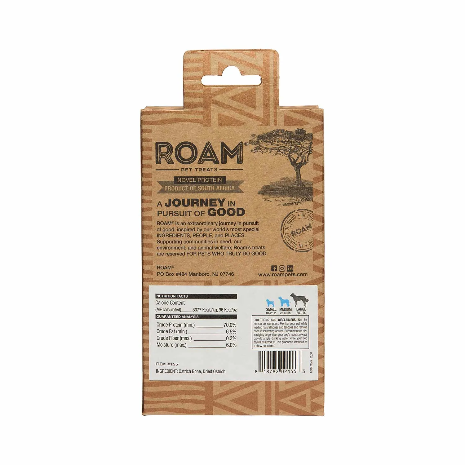 Roam Dog Treats Ossy Kebob