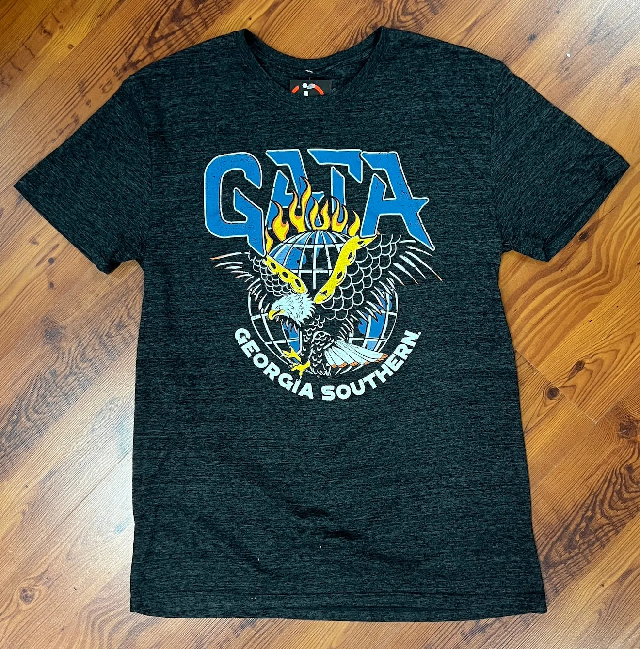 Rock N Roll GATA Eagle World Tour - Black Triblend Tee