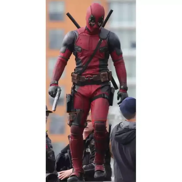 Ryan Reynolds Deadpool Red And Black Leather Jacket