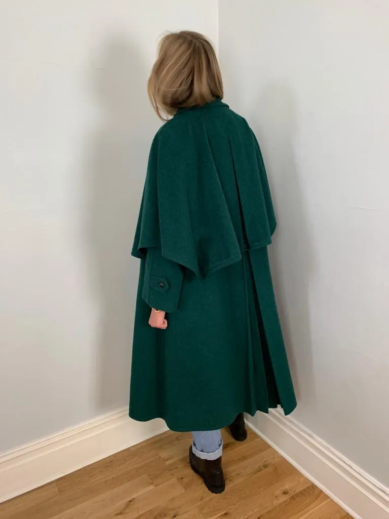 Salko 1970's alpaca, wool mix cape coat