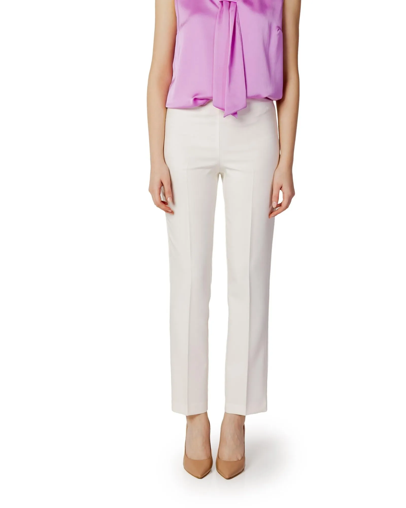 Sandro Ferrone Women's White Straight Leg Pants