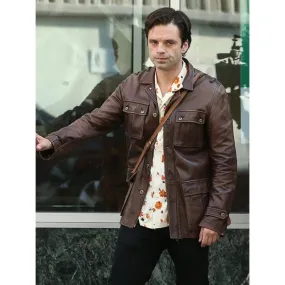 Sebastian Stan Leather Jacket