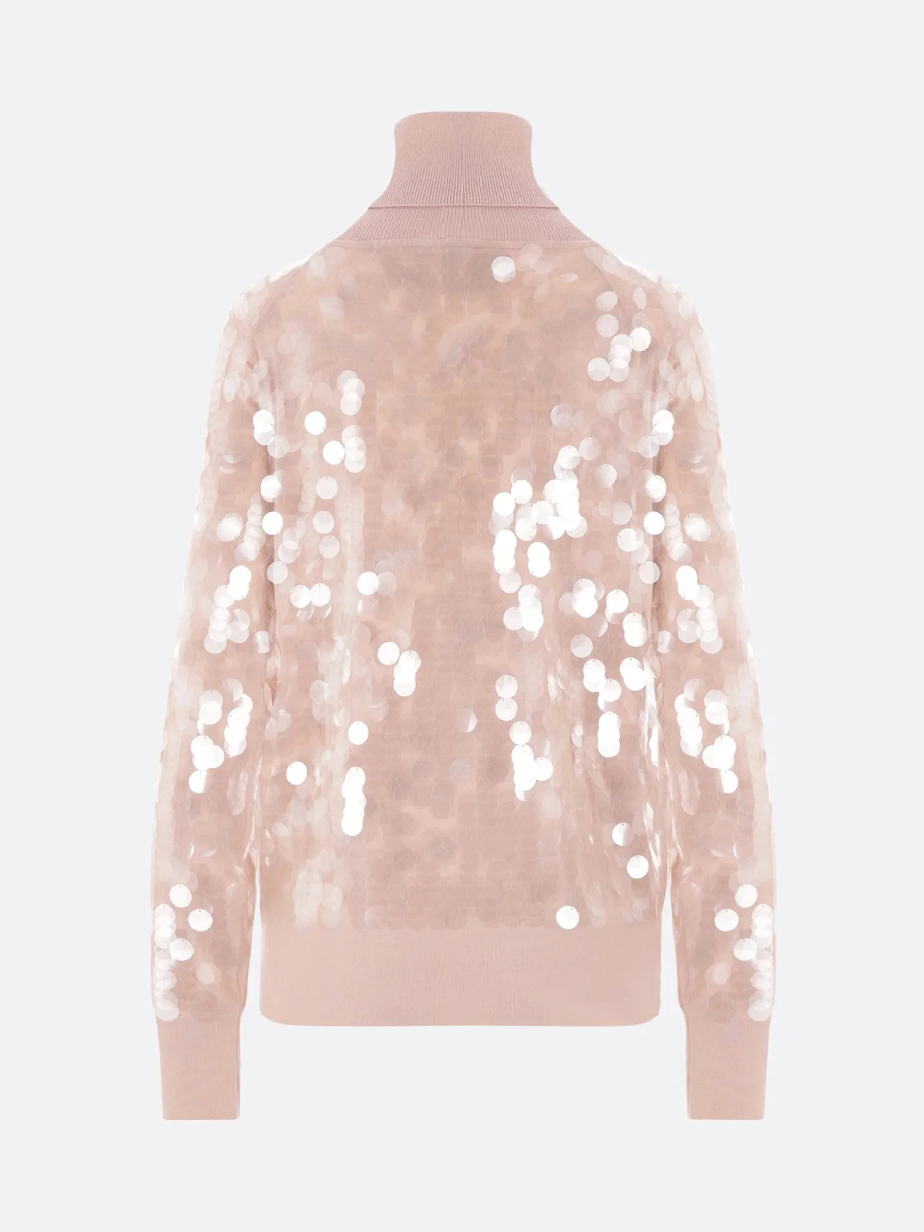 Sequin Embellished Wool Sweater