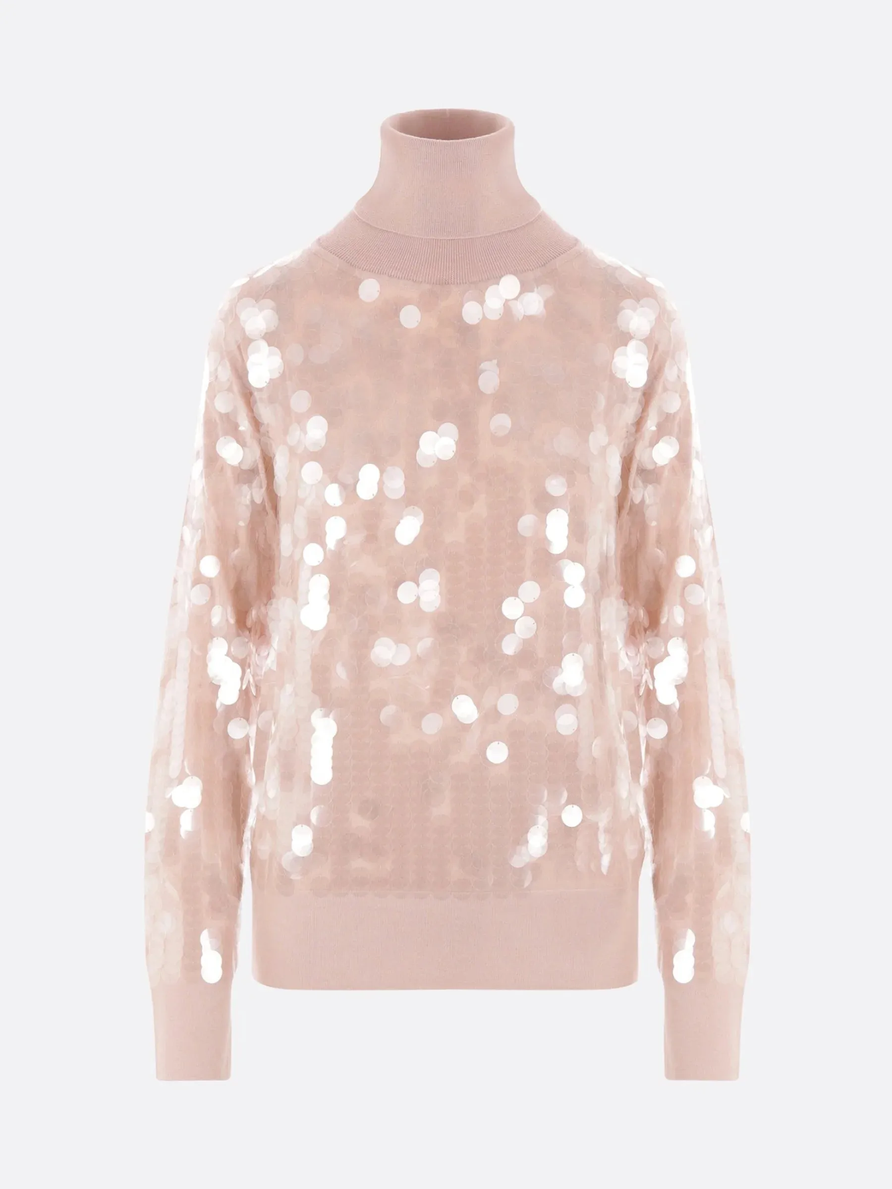 Sequin Embellished Wool Sweater