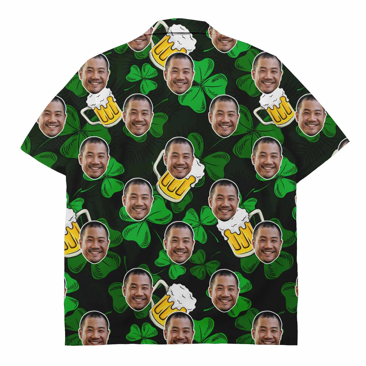 Shamrock Beer Custom Face Shirt