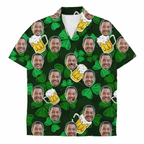 Shamrock Beer Custom Face Shirt