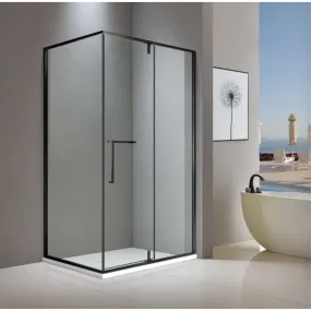 Shower Box - Cape Series 2 Sides - Matt Black CP