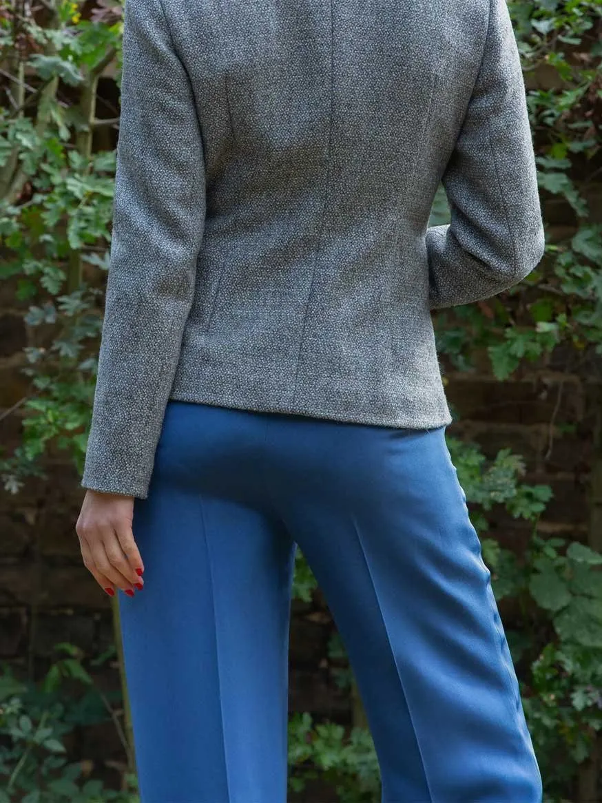 Silk Smoke Gray Trousers