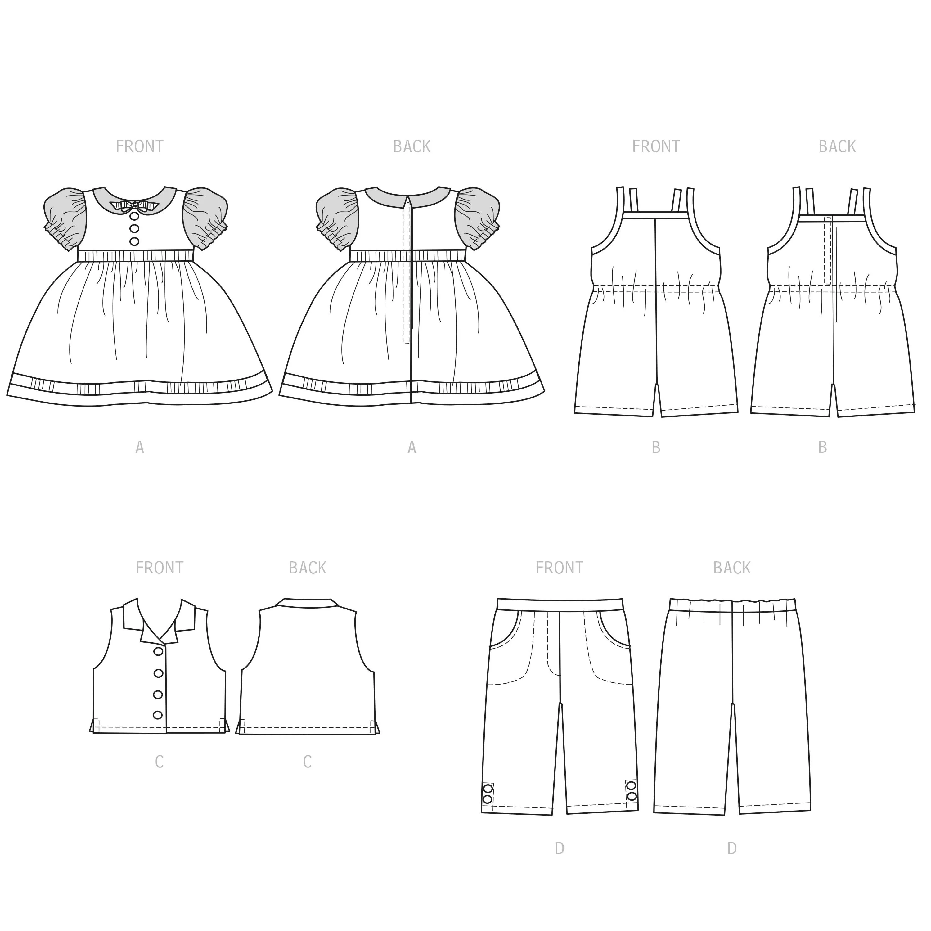 Simplicity Pattern 9534 18" Doll Clothes