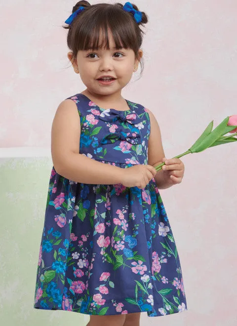 Simplicity Pattern 9932 Toddlers' Dress, Top and Pants