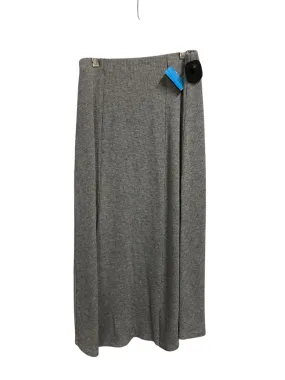 Skirt Midi By Zara In Grey, Size: M