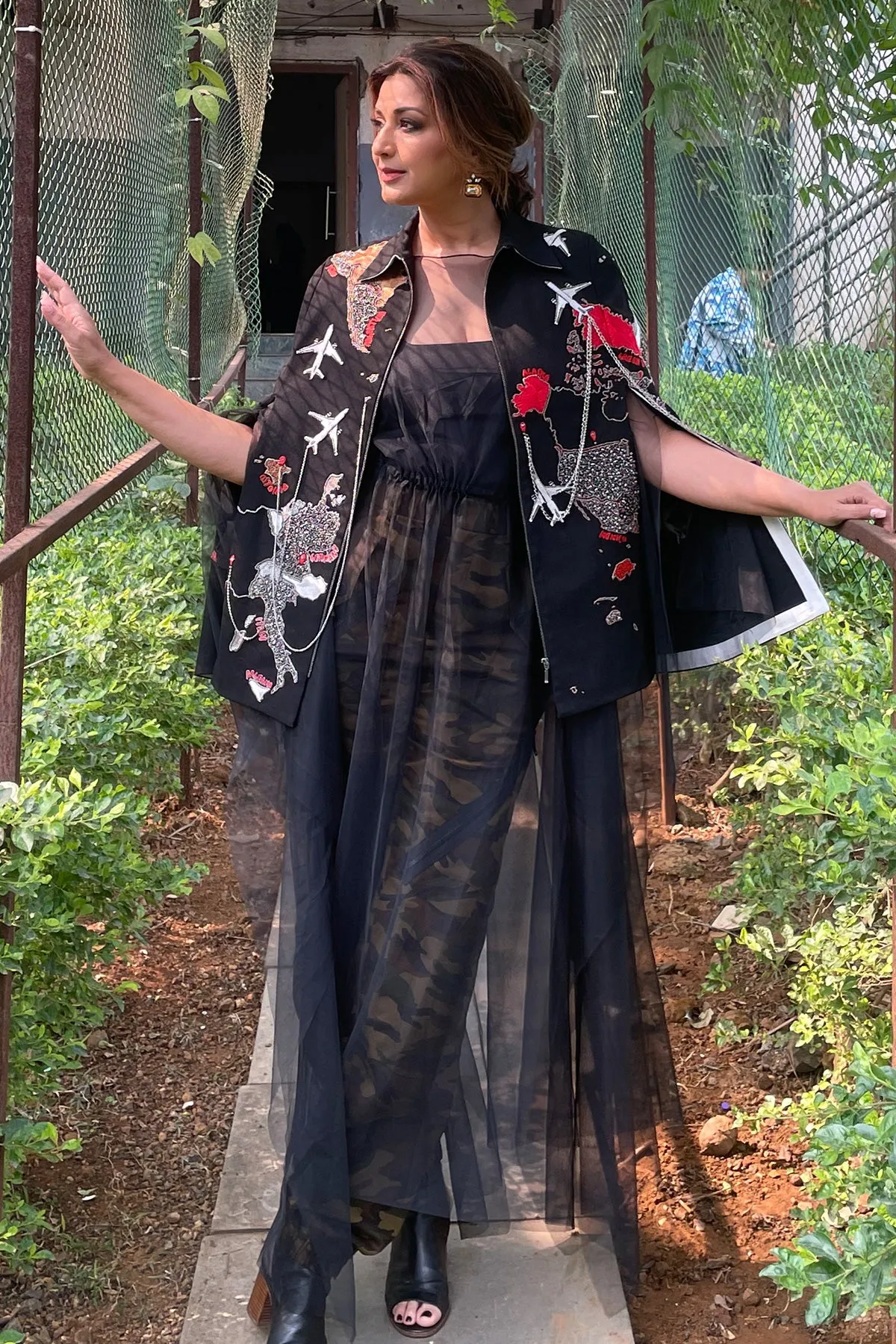 Sonali Bendre In Map Cape