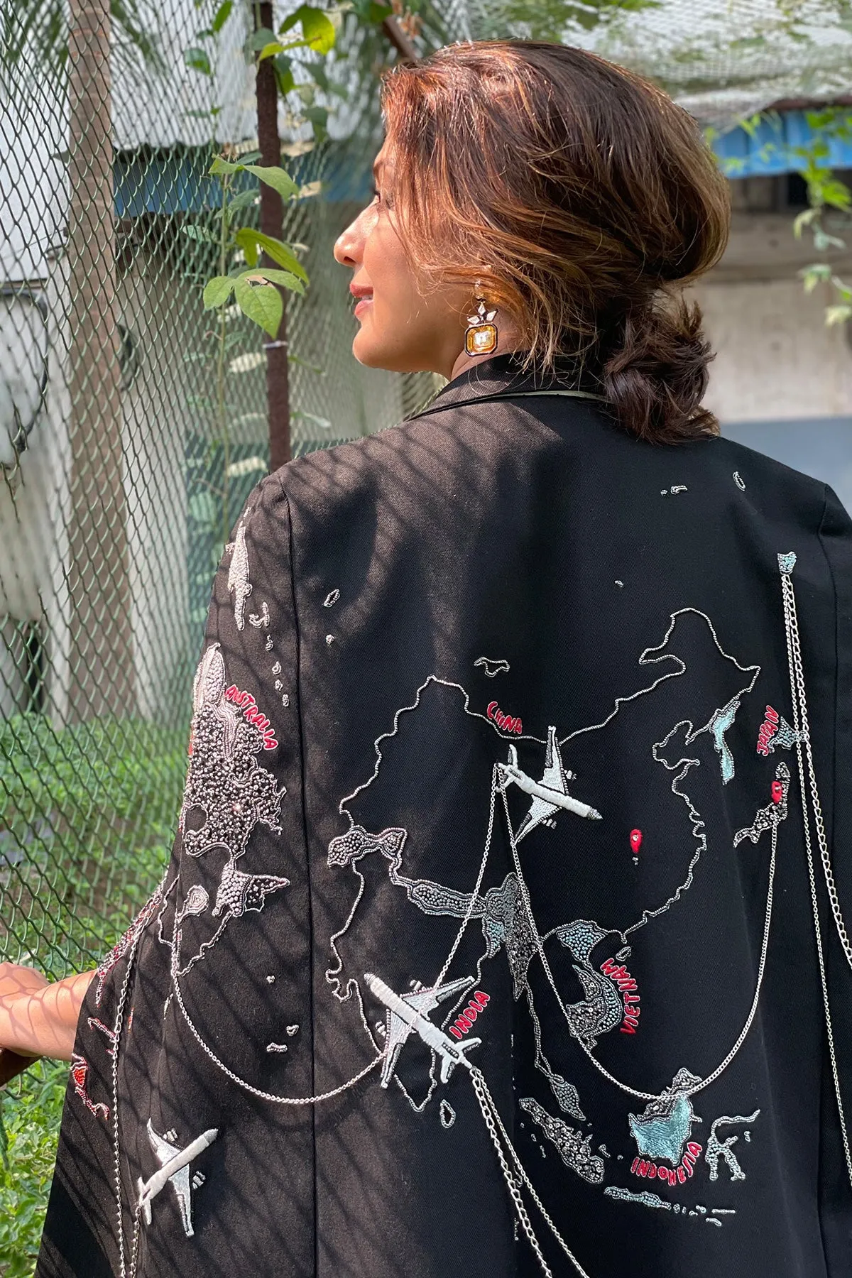 Sonali Bendre In Map Cape