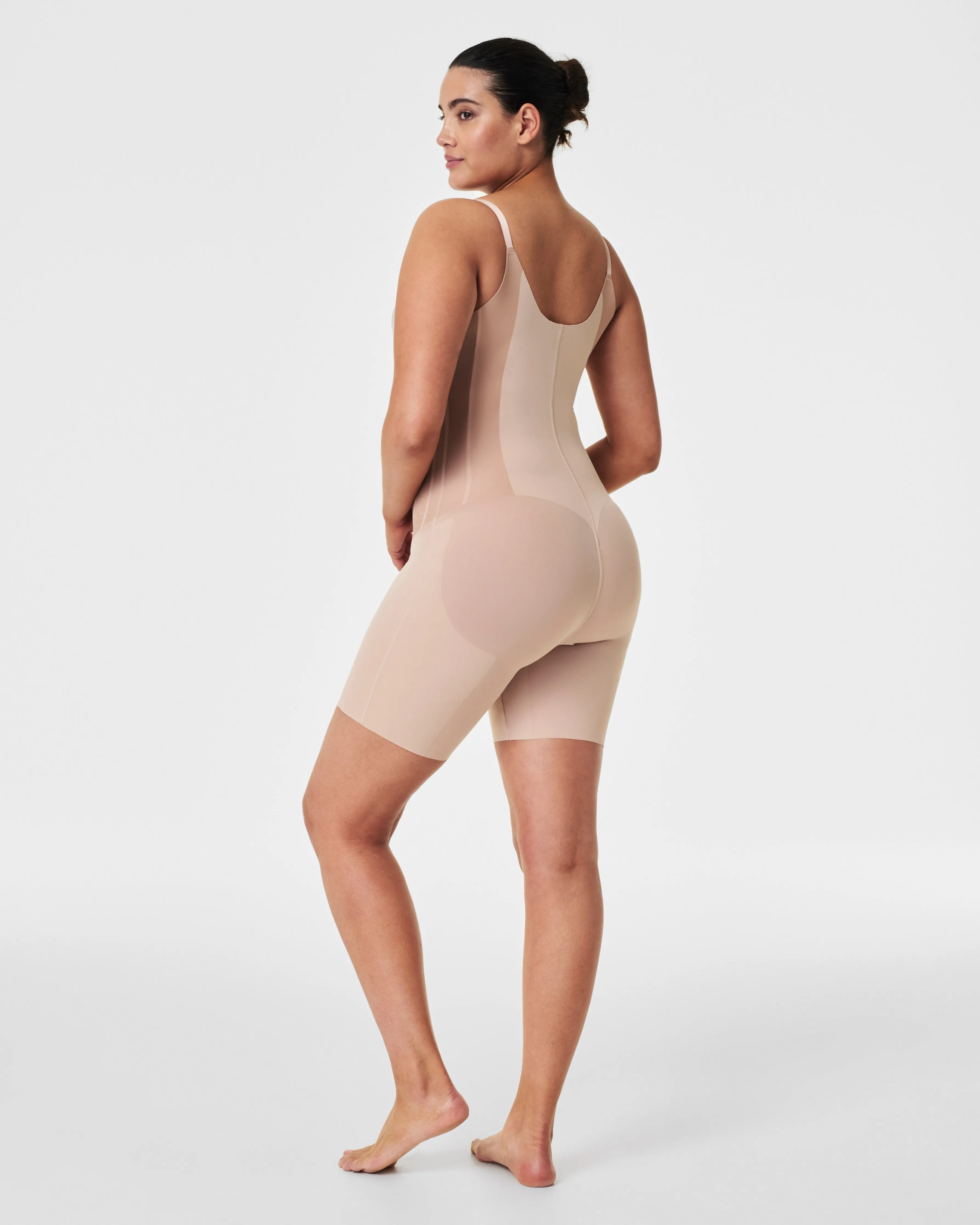 SPANXsculpt™ TotalContour Open-Bust Mid-Thigh Bodysuit