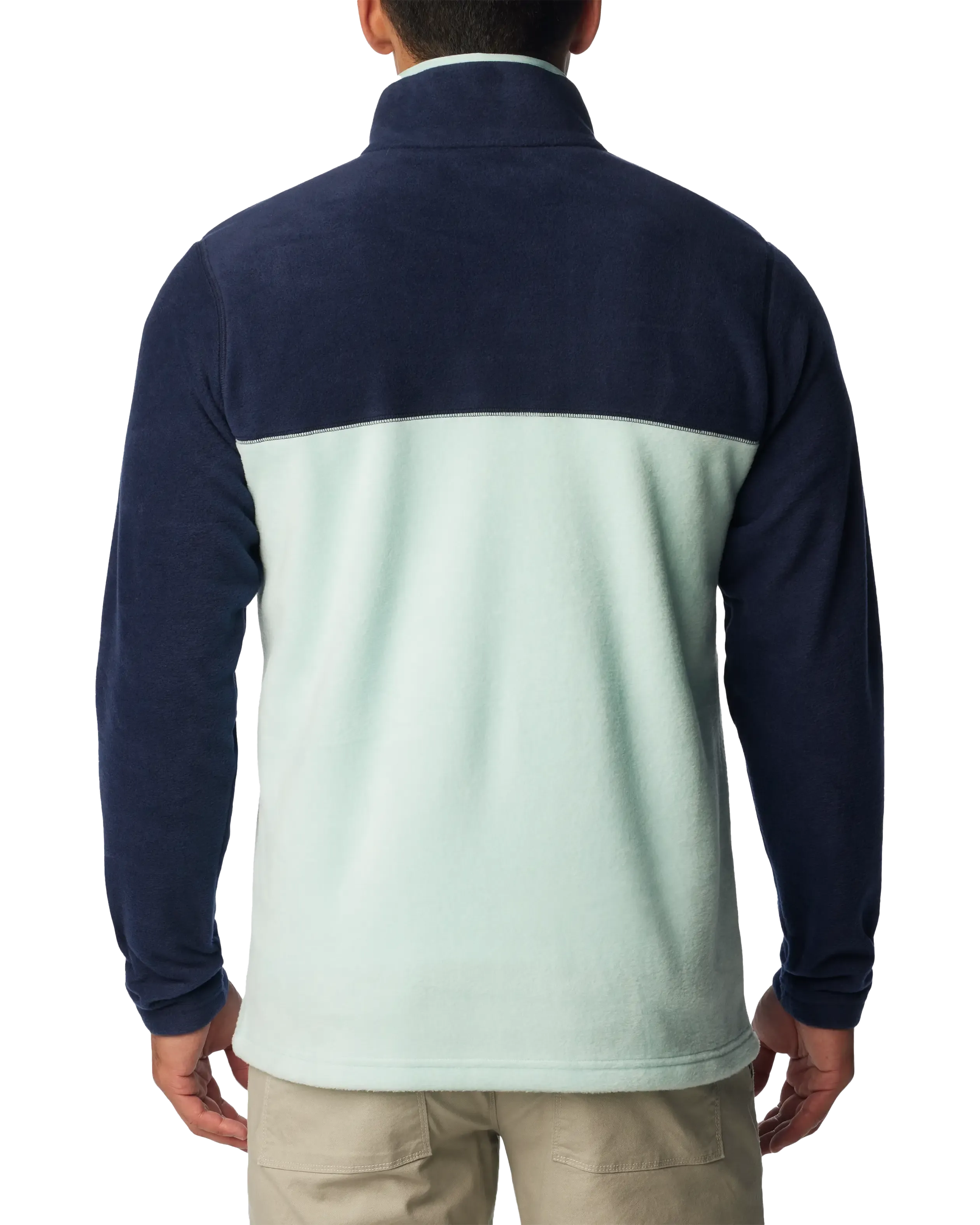 Steens Mountain Half Snap Fleece Jacket in Spray & Collegiate Navy