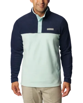 Steens Mountain Half Snap Fleece Jacket in Spray & Collegiate Navy