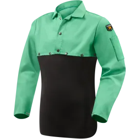 Steiner 9 oz Flame Retardant Cotton Cape Sleeves (Without Bib) - Green 1032