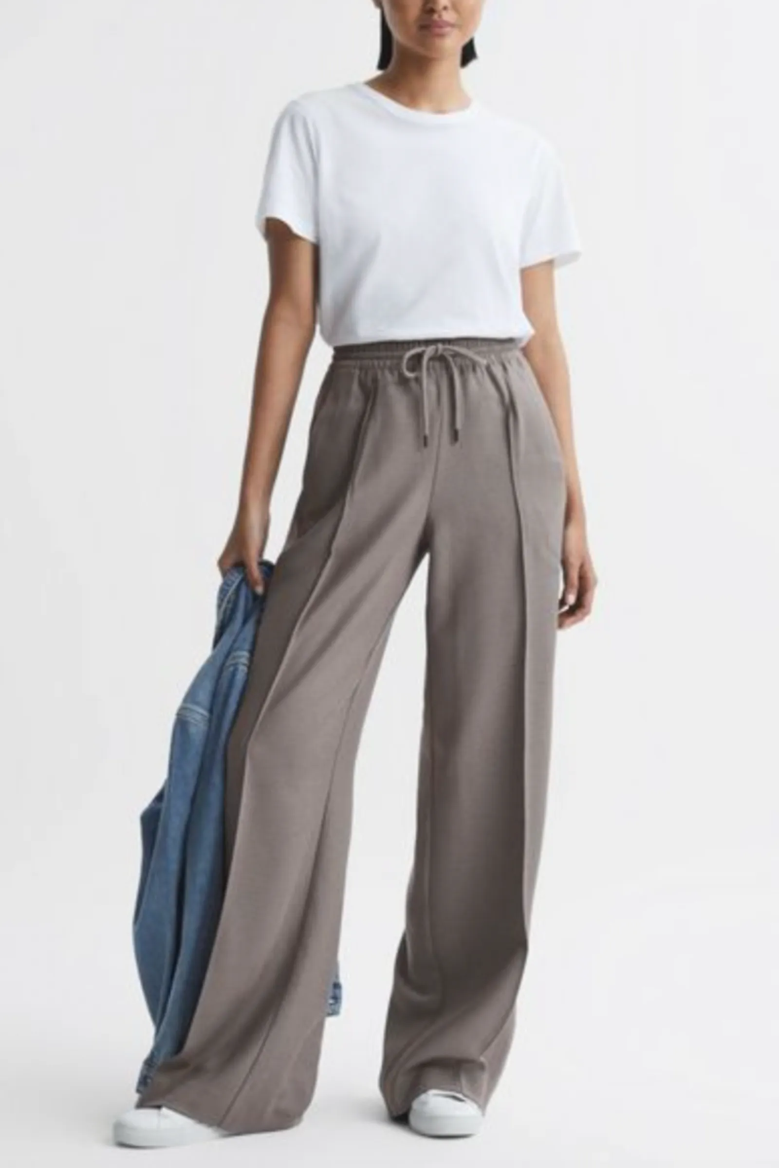 Sunnie Drawstring Wide Leg Trousers