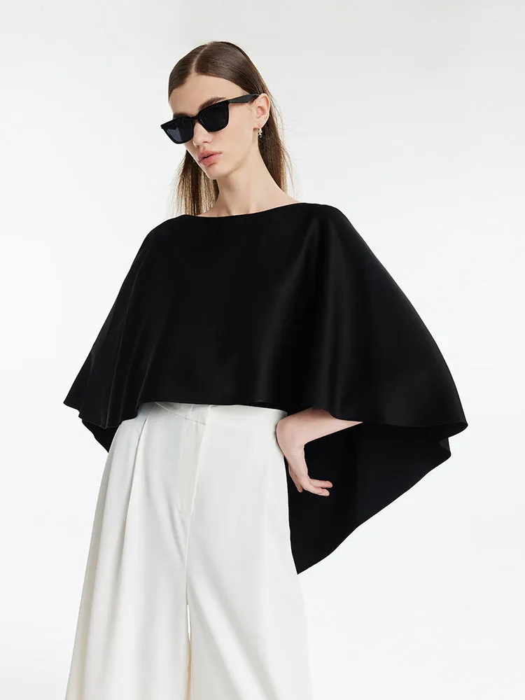 Triacetate Reversible Cape-Style Women Top