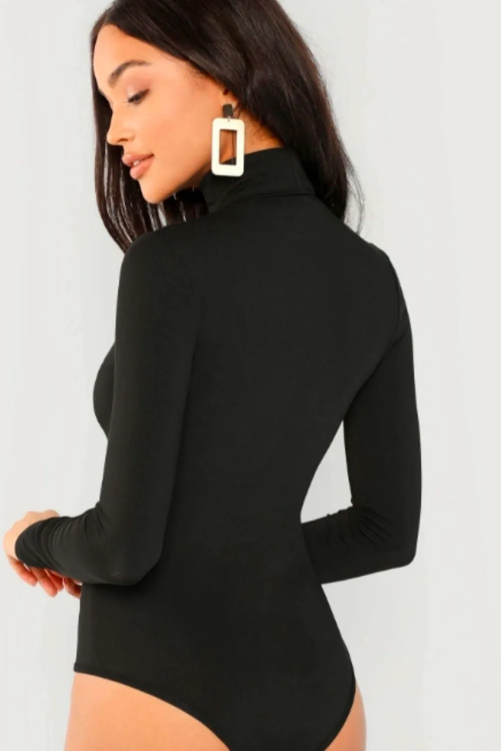 Turtle Neck Full Sleeves Bodysuit