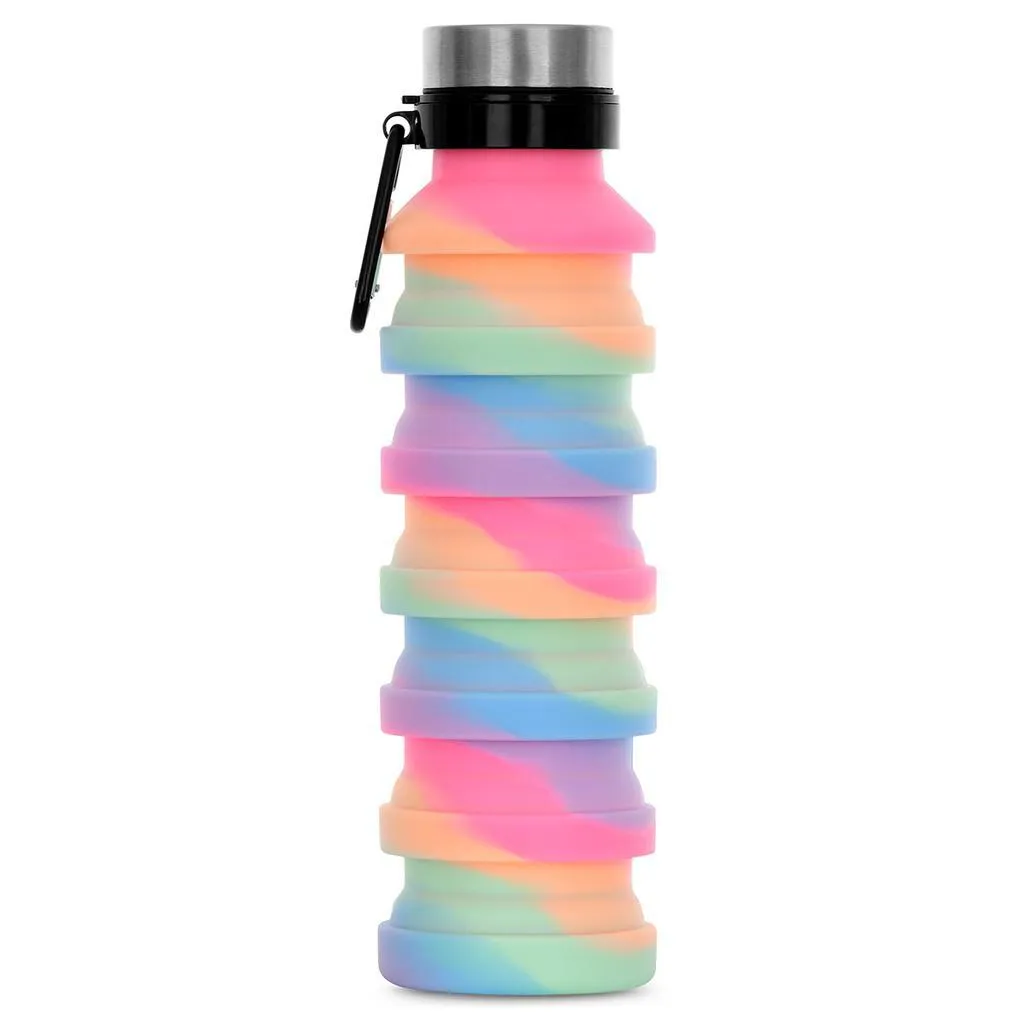 Tye Dye Silicone Collapsible Water Bottle