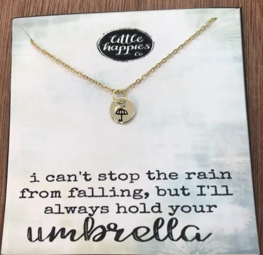 Umbrella Encouragement Necklace