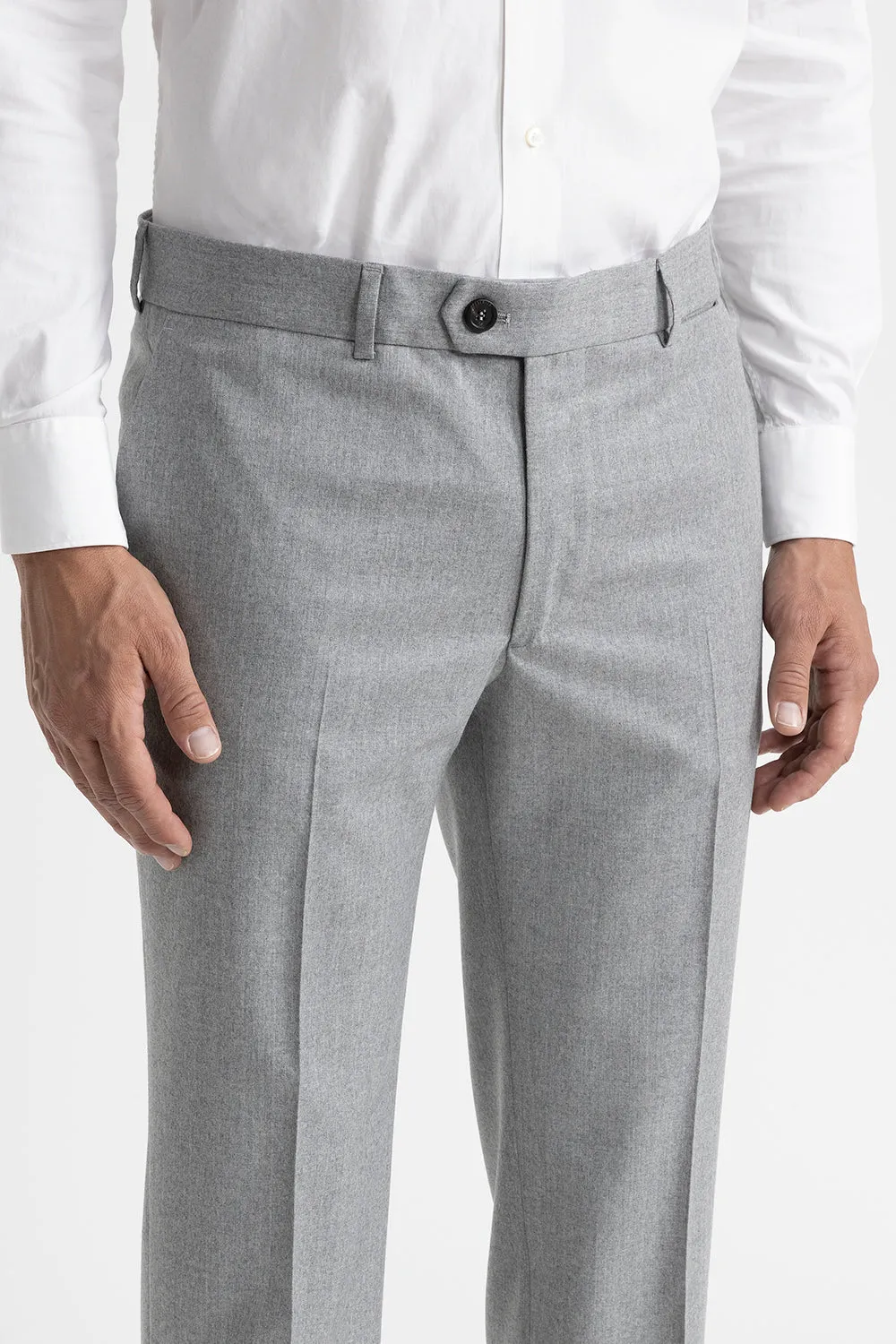 Unlined pure new wool classic trousers